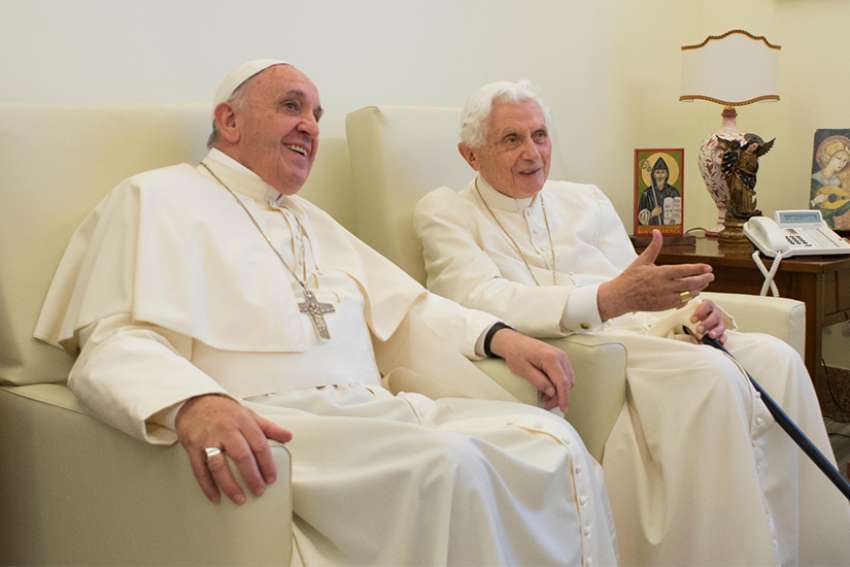Pope Francis praises retired Pope Benedict's writings on faith and politics