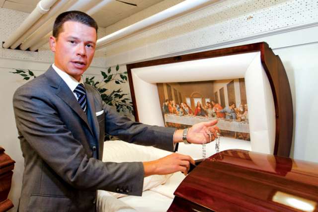 A funeral director eases your mind in a troubled time