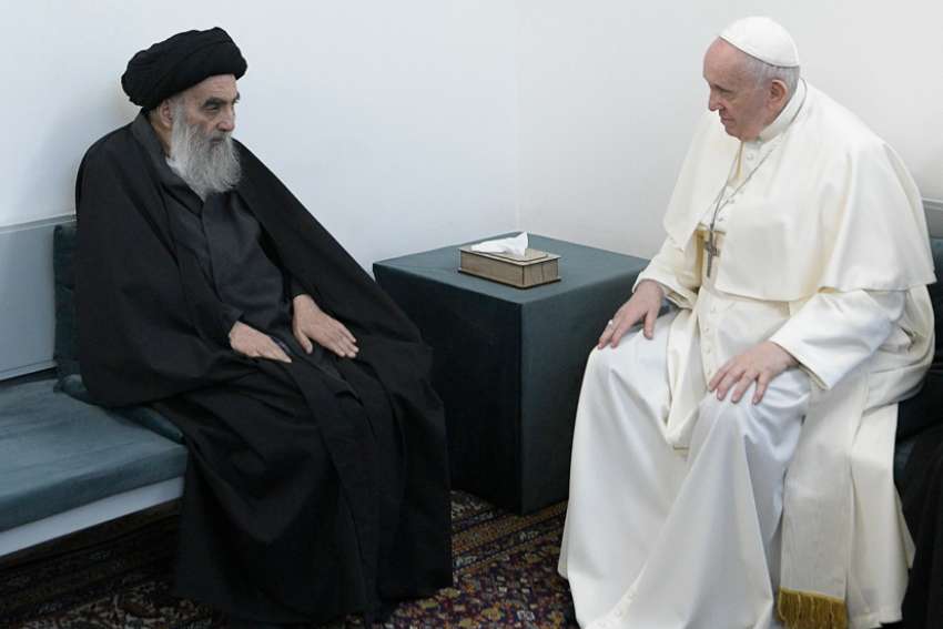 Pope Francis, Iraqi Shiite leader affirm importance of dialogue, respect