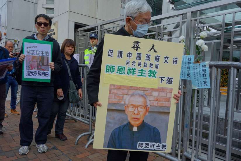 Hong Kong's Cardinal Zen seeks whereabouts of two bishops