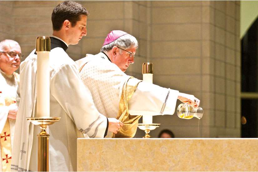 Oils consecrated at chrism Mass central to Church’s sacraments, rituals