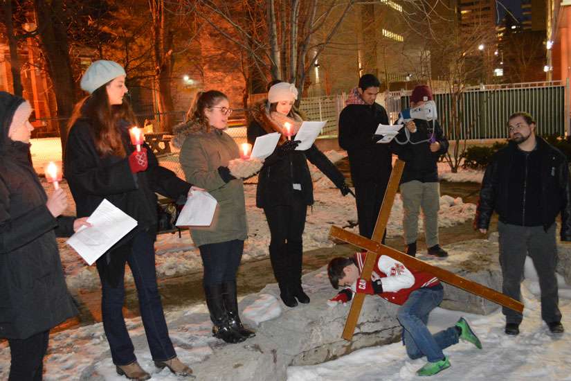 Travelling Stations of the Cross unites university chaplaincies