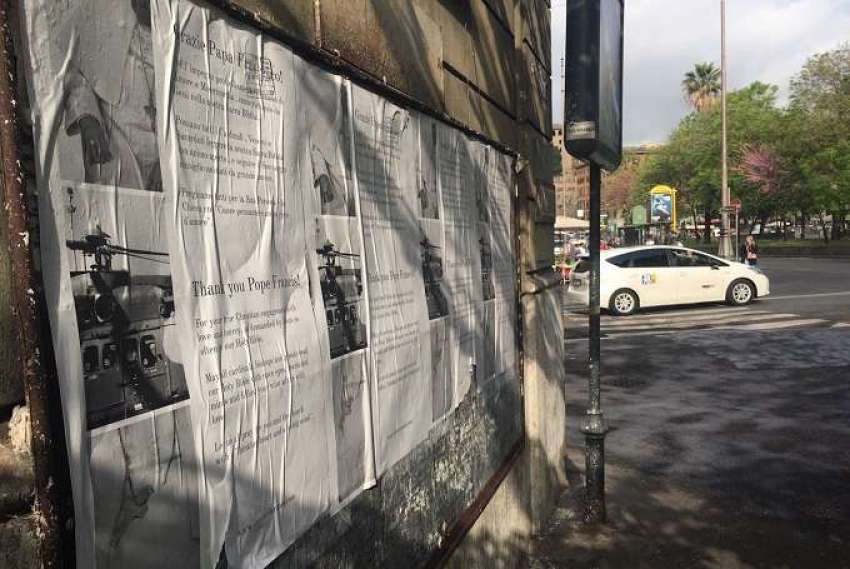 Pro-Francis posters go up in Rome, striking a different chord