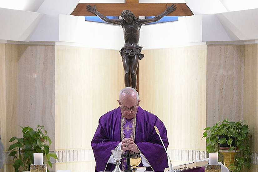 Pope's homily: Feel hunger and cover it up with a smile this Lent