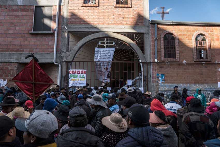 Church turned into morgue after violence in Bolivia