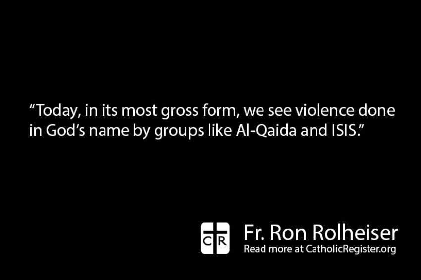 Violence in God’s name is never justified