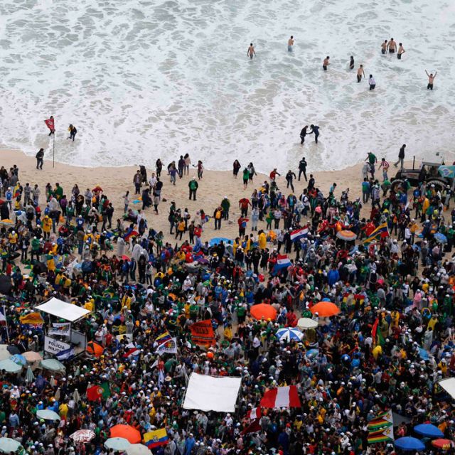 Final WYD events relocated because of rain, mud 