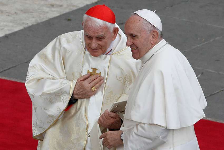 Welcome to the club: Cardinal-elders talk about Pope's 80th birthday