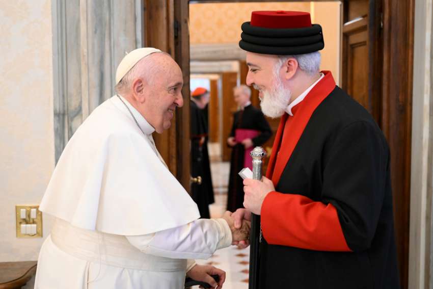 Pope Francis tells patriarch Catholics are ready for a common Easter date