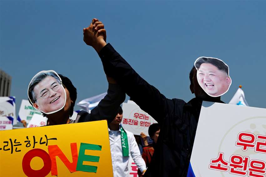 Pope leads prayers for inter-Korean summit