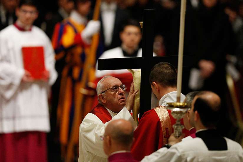 Amid security concerns, Pope leads solemn Good Friday liturgy