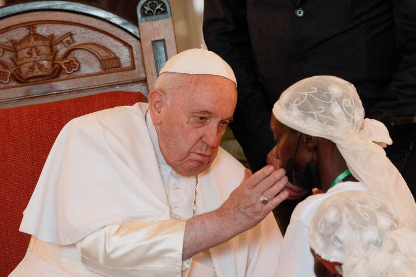Victims of violence in Congo share their grief with Pope Francis