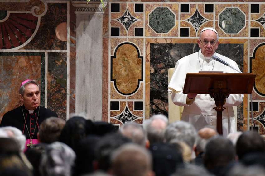 Pope to diplomats: peace must be more than a theory in politics