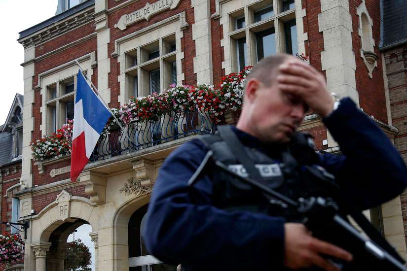 Pope expresses shock over violence in French church