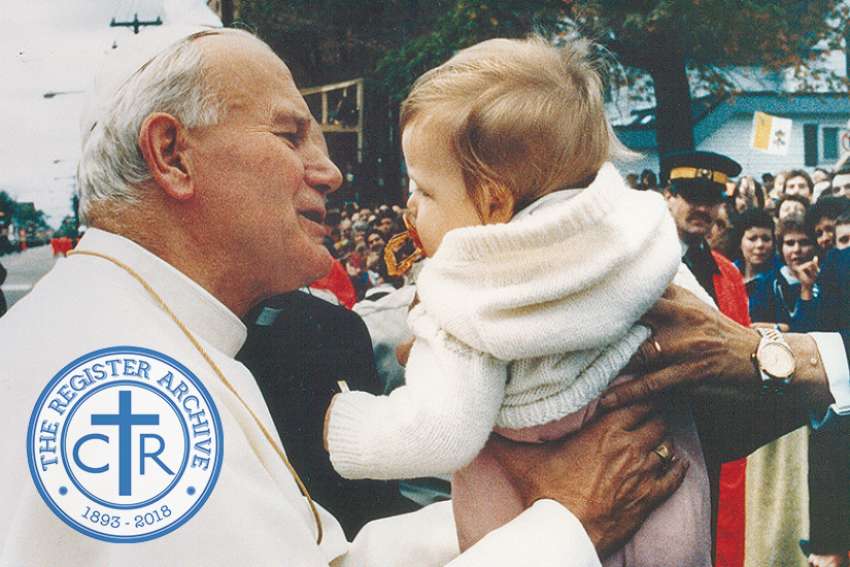 The Register Archive: Pope John Paul II makes historic visit to Canada