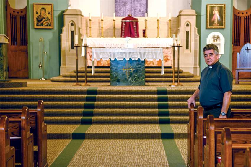 Priests try to adapt to empty churches