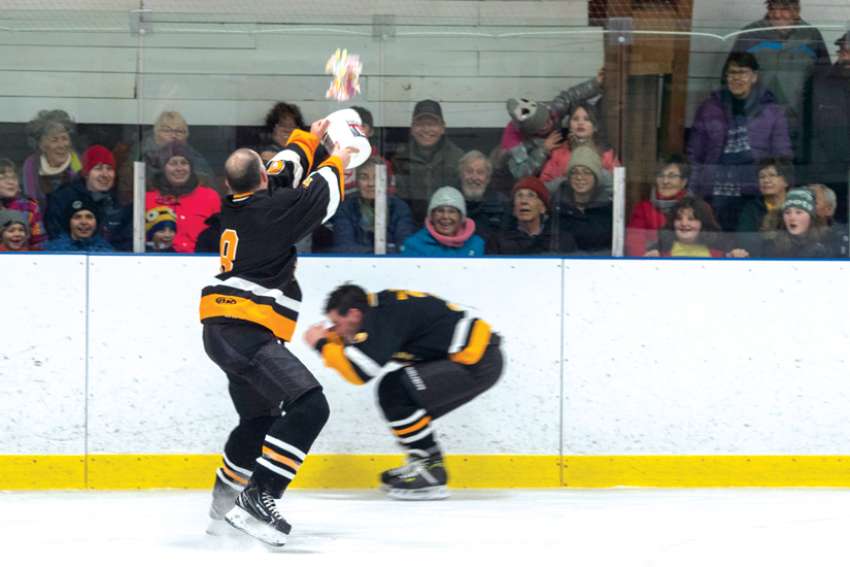 Knights earn an assist for Flying Fathers