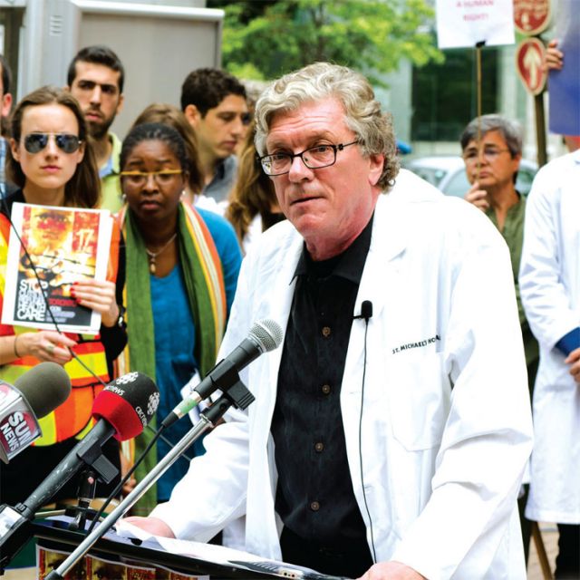 Doctors protest federal cuts to refugee health care