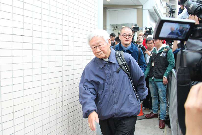 Hong Kong cardinal surrenders to police to help end street protests