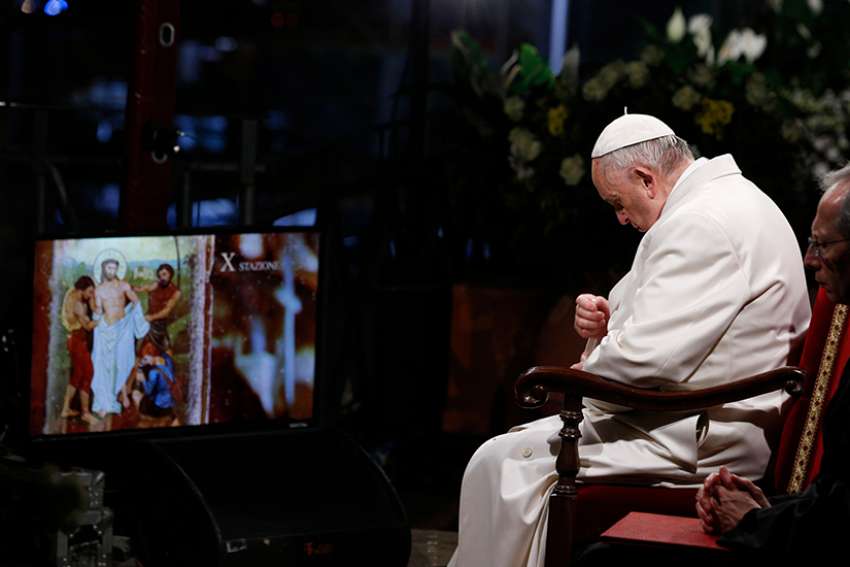 Pope on Good Friday: Jesus' church offers truth, comfort despite efforts to discredit it