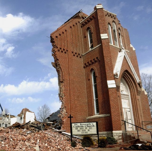 Tornado destroys Illinois Catholic church; death toll reaches 12 