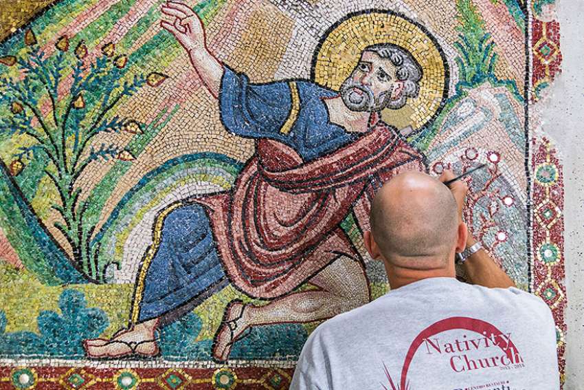 Treasures at Bethlehem's Church of the Nativity is being restored