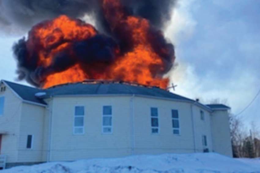 Arson suspected in Manitoba church fire on Easter