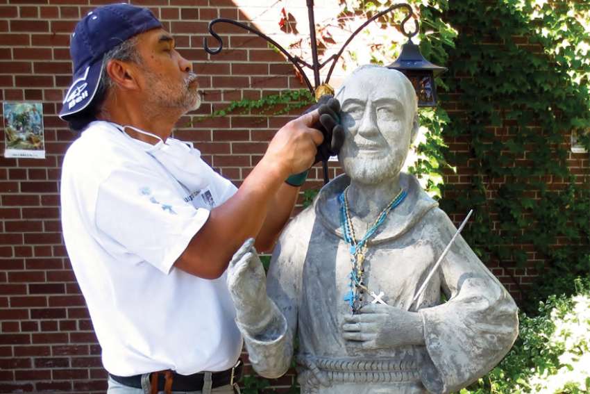 Parish Knights rally to restore statues