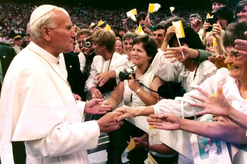 History in the making: JP II visits Canada 35 years ago
