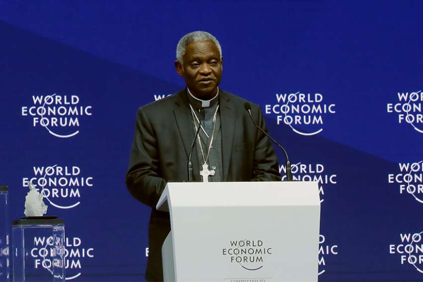 Safeguard families and human dignity, Pope says to global leaders at Davos