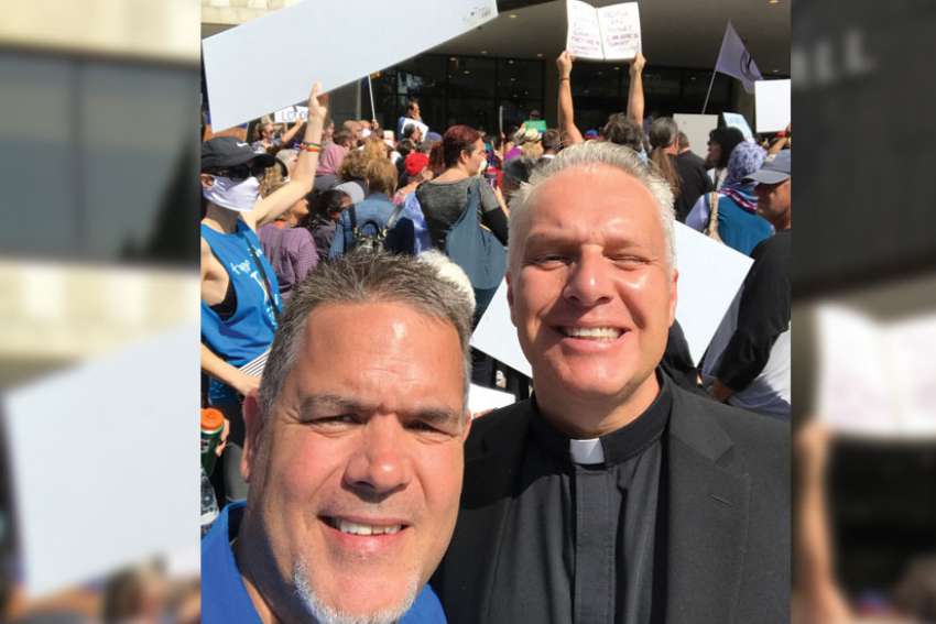 Clergy stand tall at counter protest