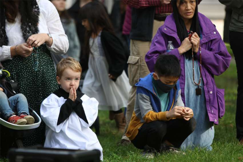 Archbishop Sample leads rosary, exorcism to bring peace to Portland, Ore.