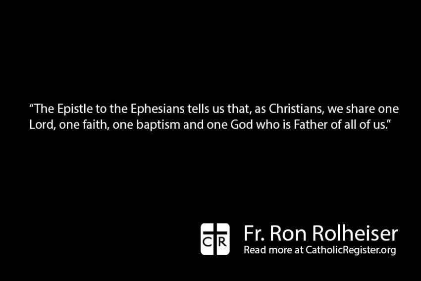 All Christians share the bond of faith