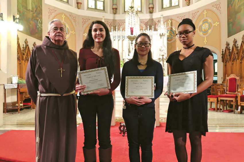 Friar’s essay winners bring message of unity
