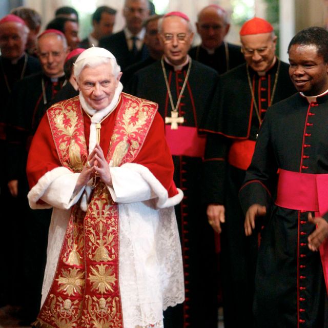 In speech to diplomats, pope condemns 'religiously motivated terrorism' 