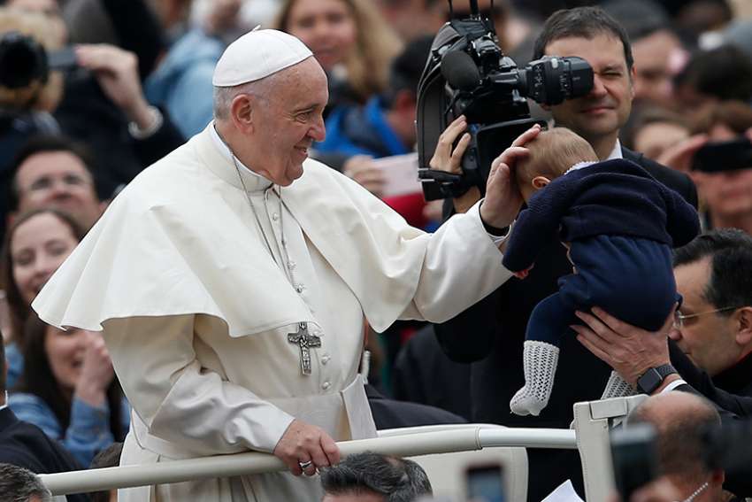 Trust in the Holy Spirit, baptize your children, Pope says