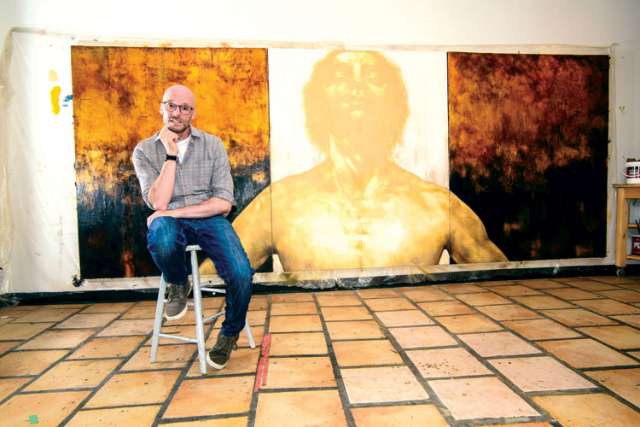 Monk mixes art and theology on campus