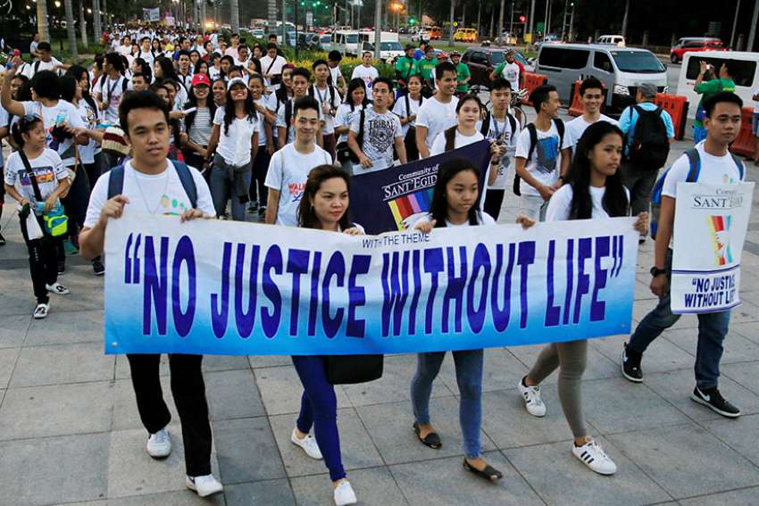 Filipino bishops praise cross-country march against death penalty