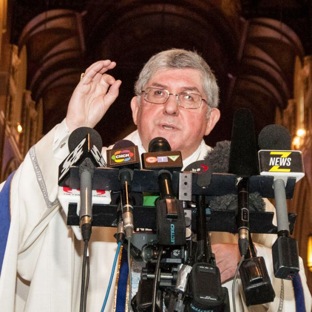 Papal resignation catches Cardinal Collins by surprise