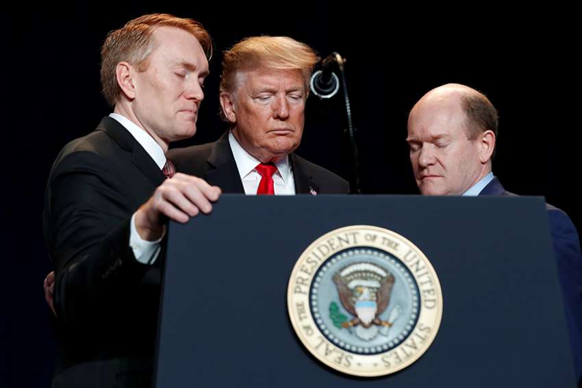 Trump protects rights of faith-based adoption agencies at prayer breakfast