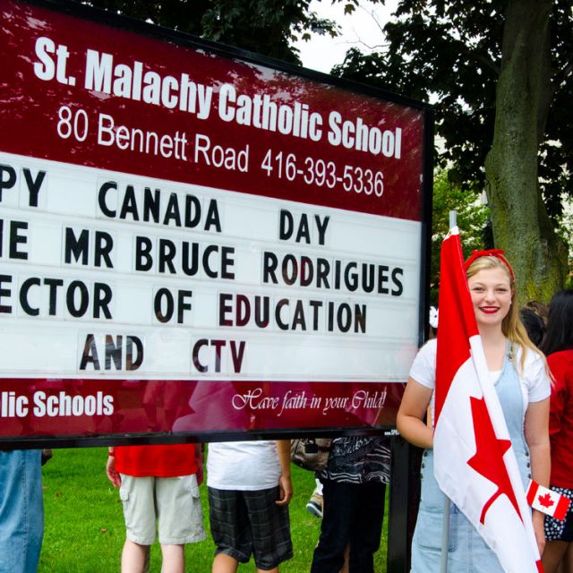 Toronto students celebrate the greatest country in the world