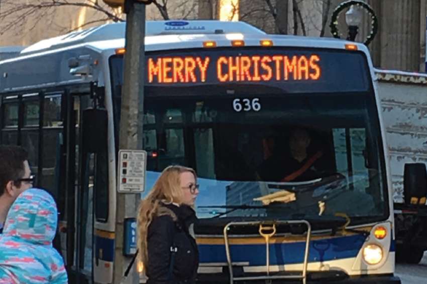 Public transit campaign aims for a ‘Merry Christmas’