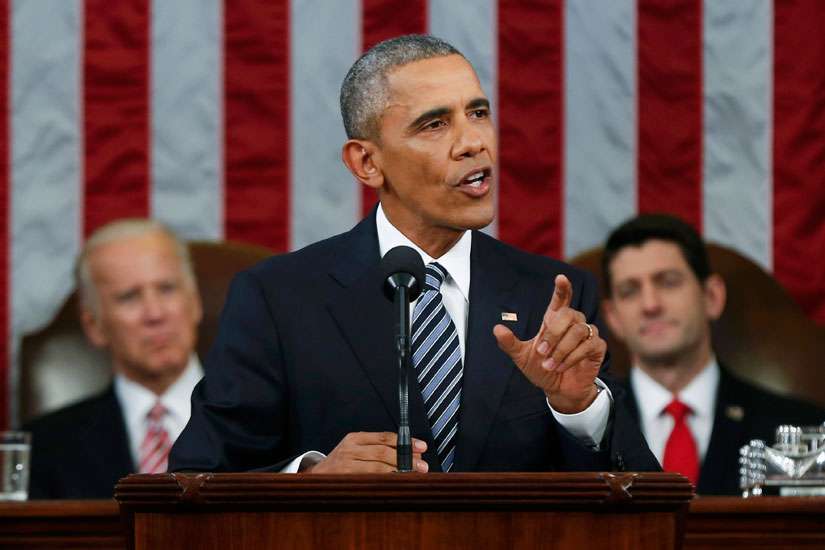 Obama pleads for tolerance in first visit to U.S. mosque