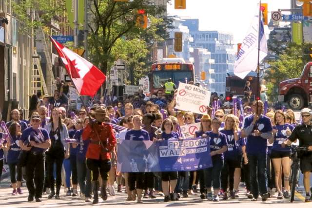 Hundreds join Ottawa’s inaugural Freedom Walk
