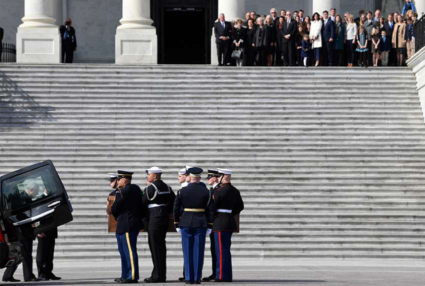 Leaders honour Rev. Billy Graham at U.S. Capitol ceremony