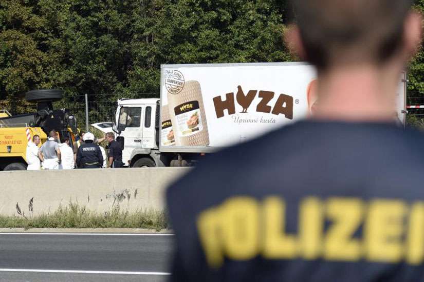Pope Francis asks prayers for refugees after 71 found dead in truck